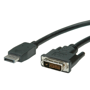 Kabel DisplayPort , DP - DVI-D (24+1), M/M, 2.0m, Roline VALUE